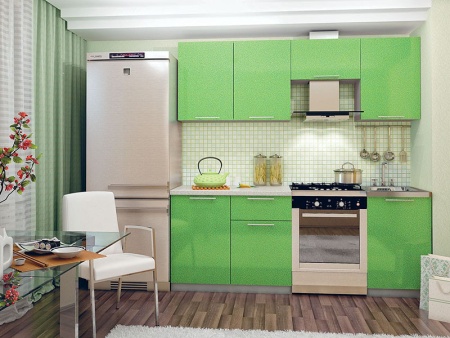 Кухонный Гарнитур София Олива Металлик 2100 мм