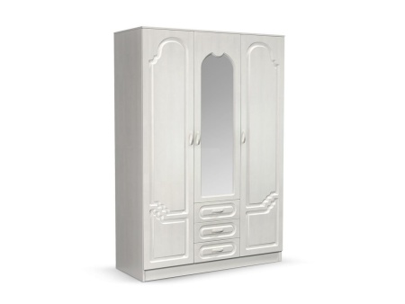 Спальный Гарнитур Герда МДФ Белый/Белый Глянец